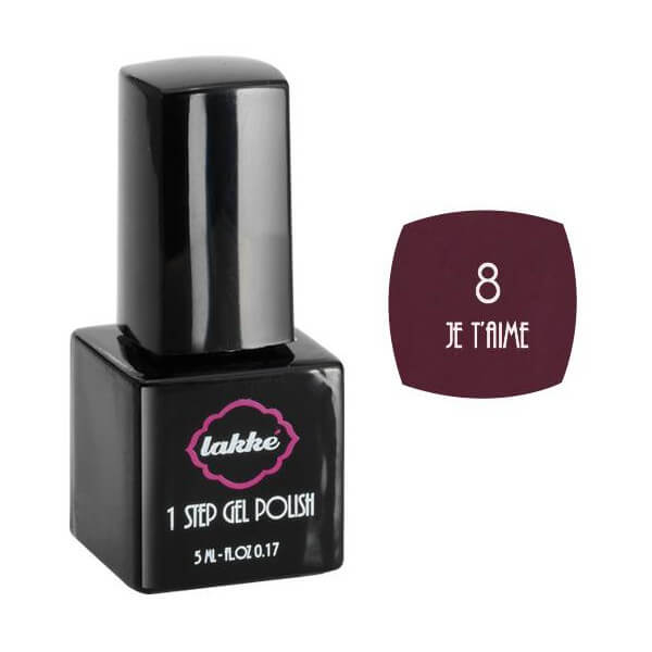 Vernis color 1-step n°8 Je t'aime Lakkè 5ML
