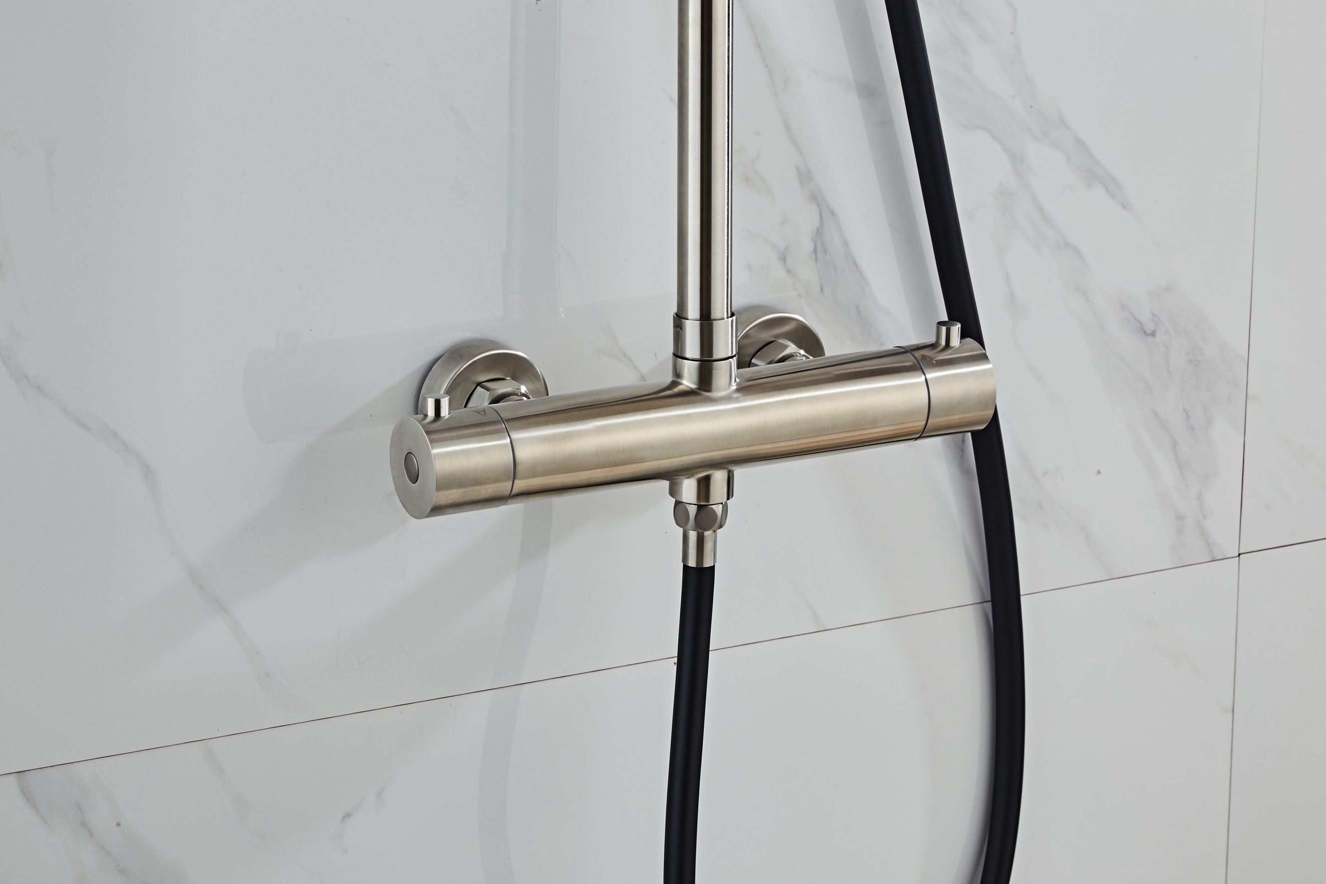 Saniclear Exclusive Pro volledig 304 RVS regendouche opbouw 20cm zwart