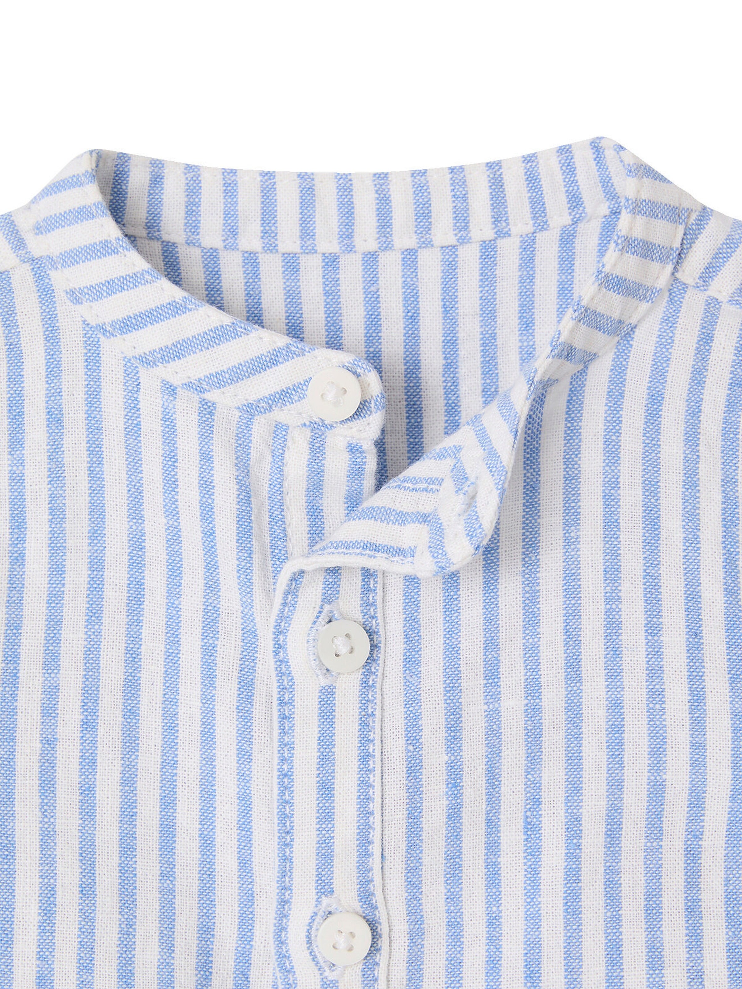 Vertbaudet Baby-Set: Gestreiftes Hemd & Hose marine