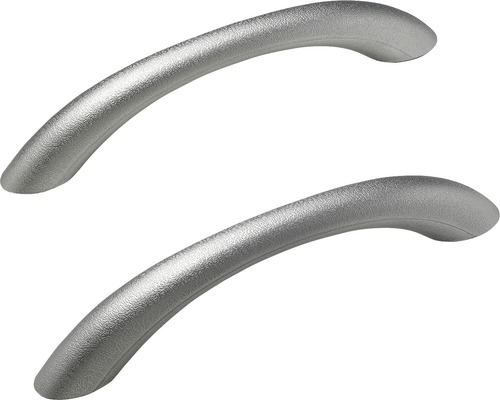 Lusaka Duo badgrepen, mat zilver, 2-pack