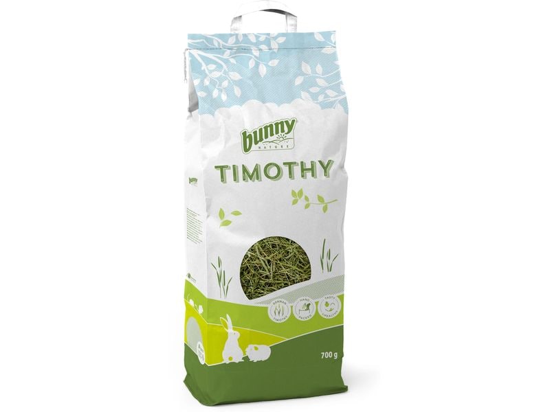 Bunny Nature TIMOTHY Heu 700 g Einzelfuttermittel für Zwergkaninchen und Nagetiere