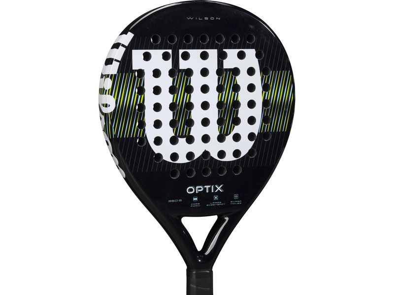 Wilson Padelracket Optix V1 Schwarz Padelschläger mit Carbon Rahmen