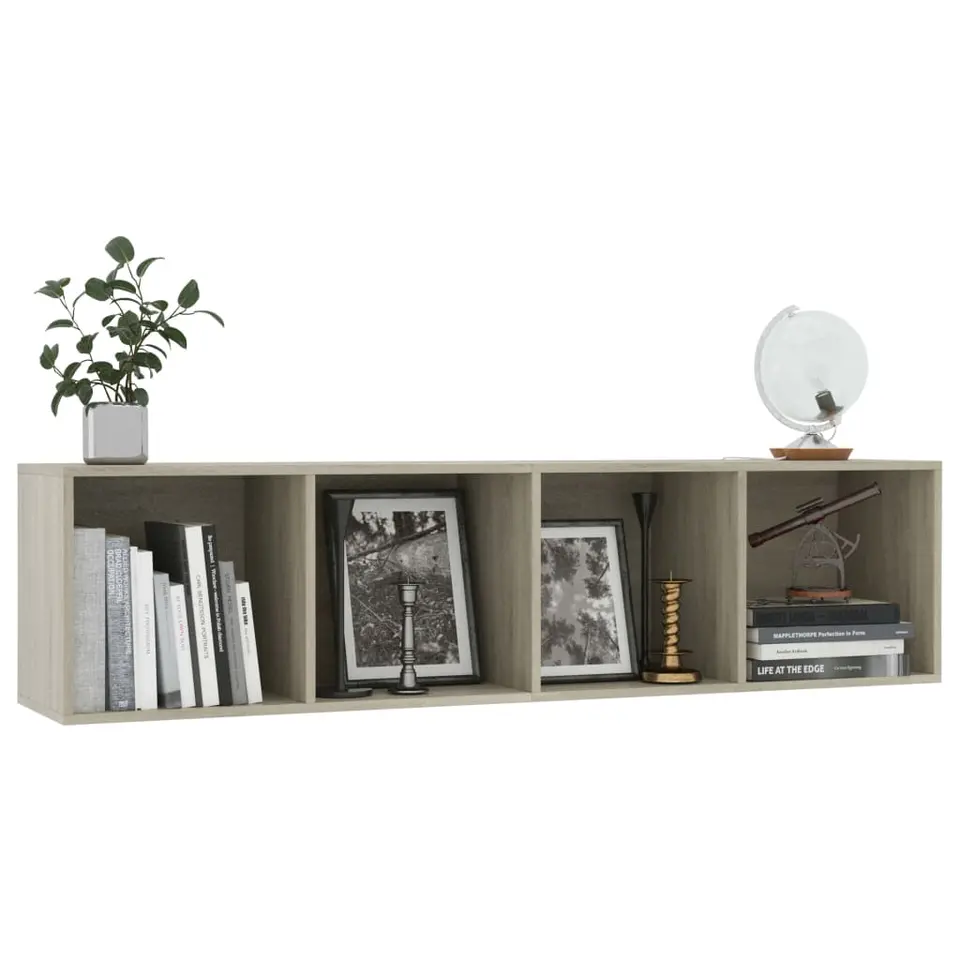 vidaXL - Boekenkast - Bruin - Bewerkt hout