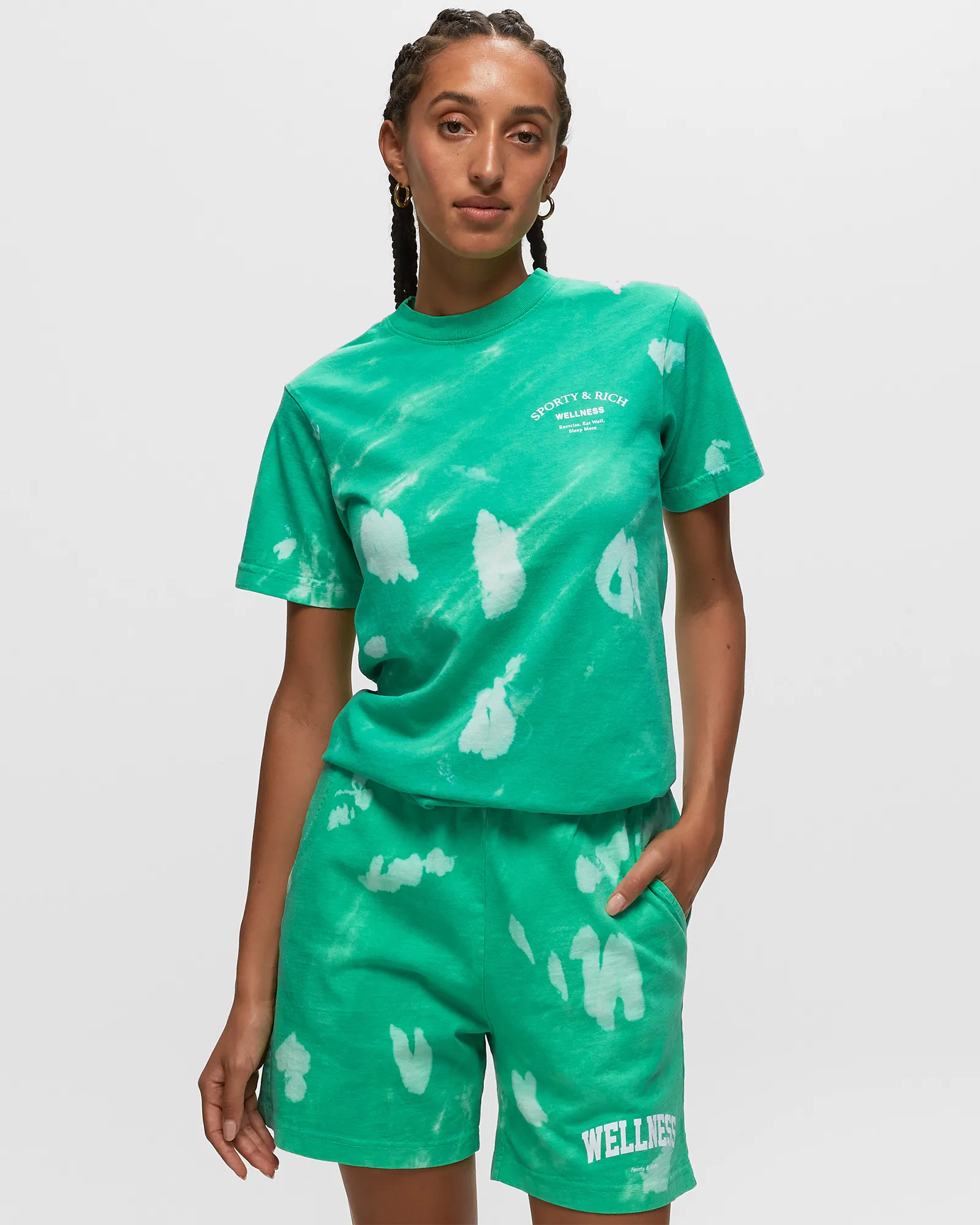 Sporty & Rich Wellness Studio Tie Dye T Shirt