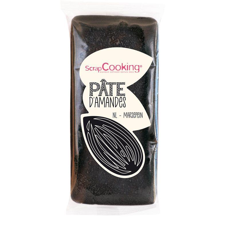 Pâte d'amande - Noir - 200 g Scrapcooking