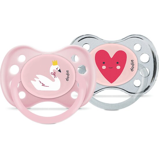 Lot de 2 sucettes Anatomiques   Aléatoire        6 mois +   de               Dodie
