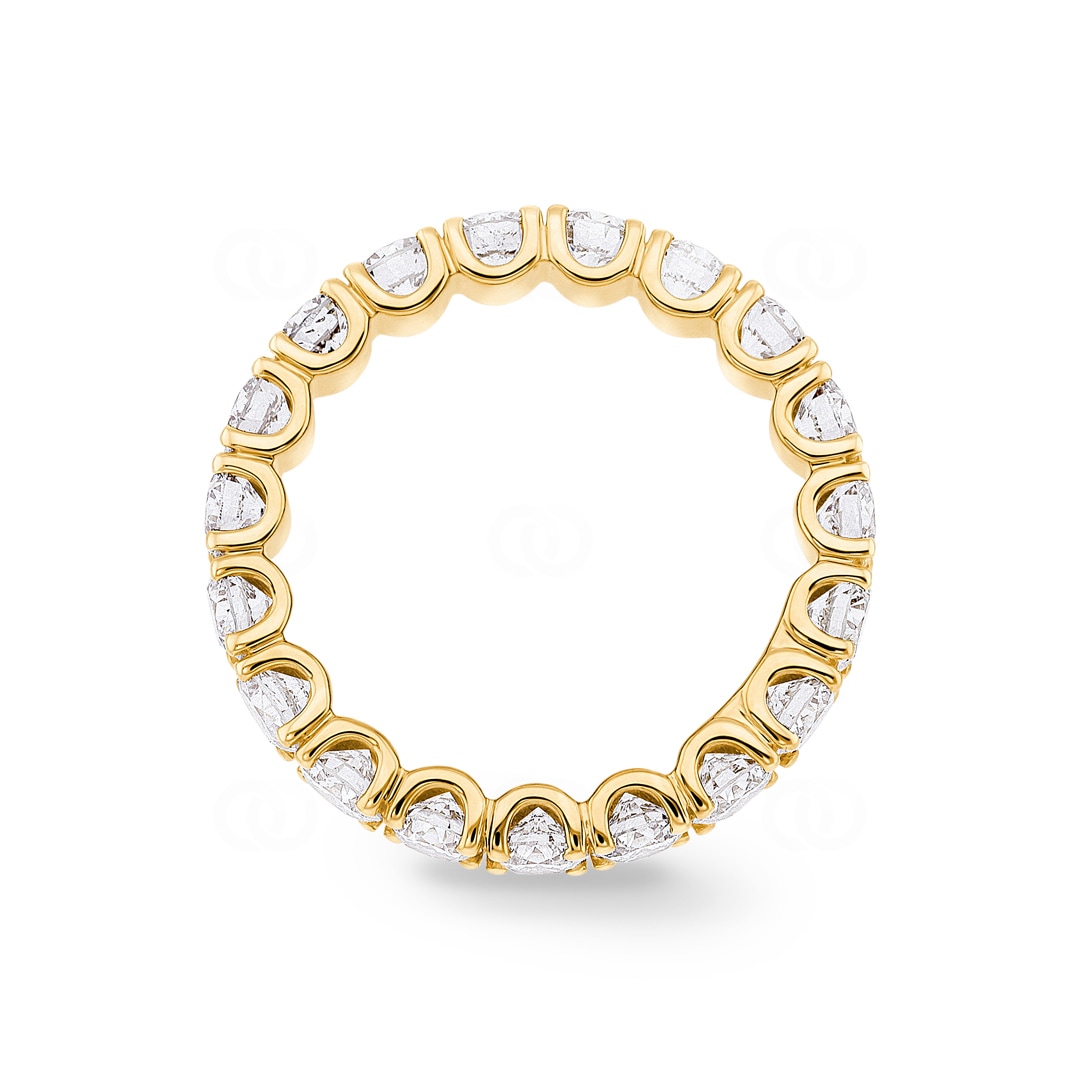 3.00 Karat Diamanten Mémoire Ring 750/18 K Gelbgold