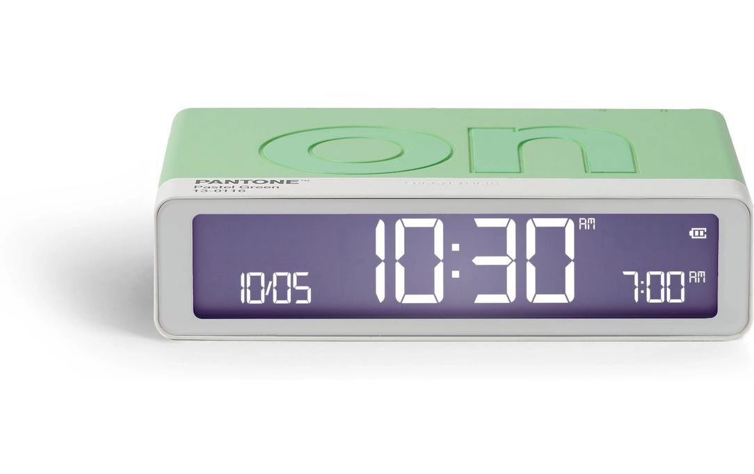 Digitalwecker Flip Classic Pantone Pastel GreenLCD-Wecker mit Umkehrfunktion (On/Off)