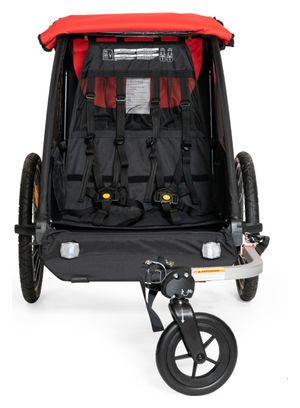 Remorque Enfant Burley Honey Bee Biplace Rouge