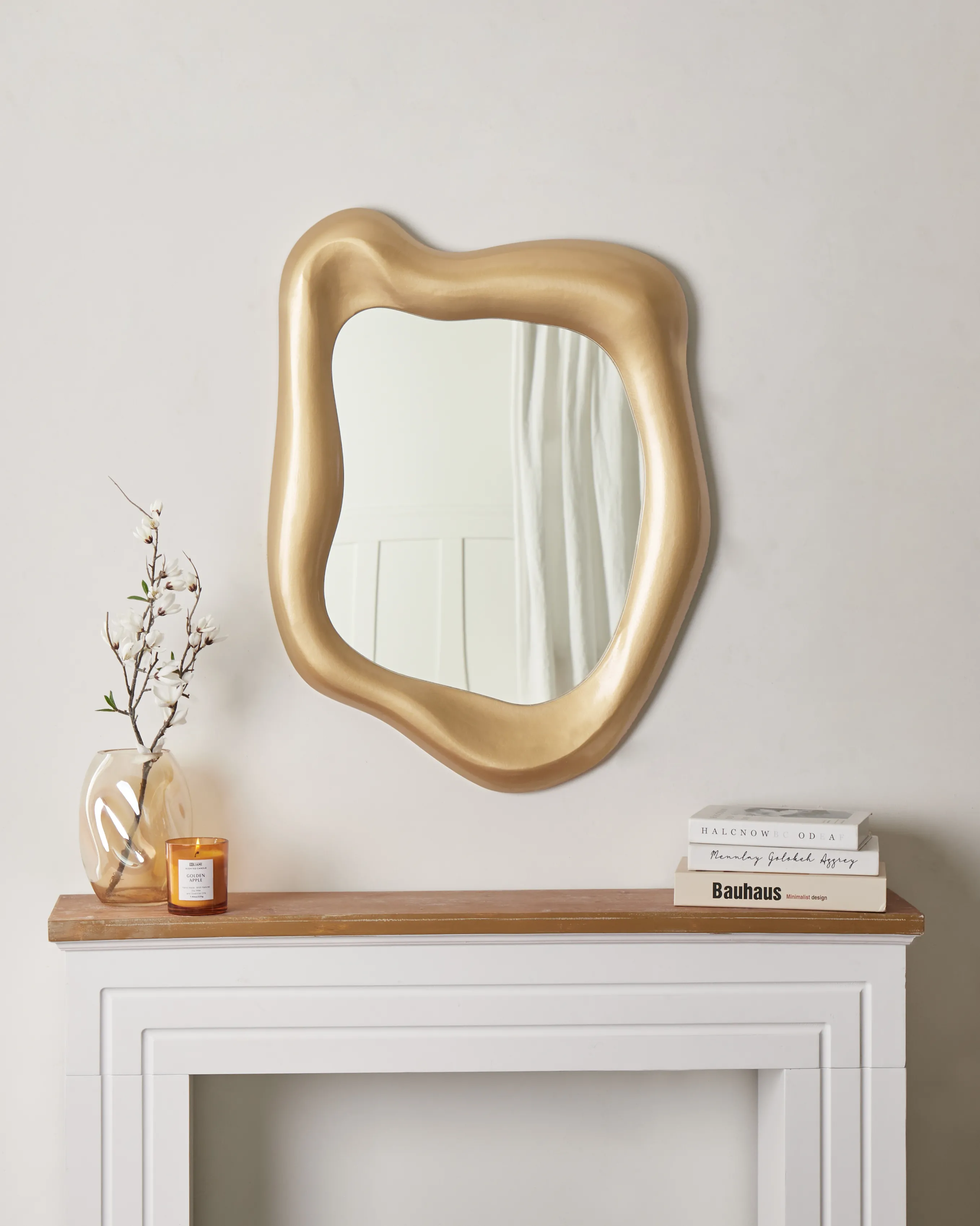 Wandspiegel SANTEC 59 cm 77 cm Goud
