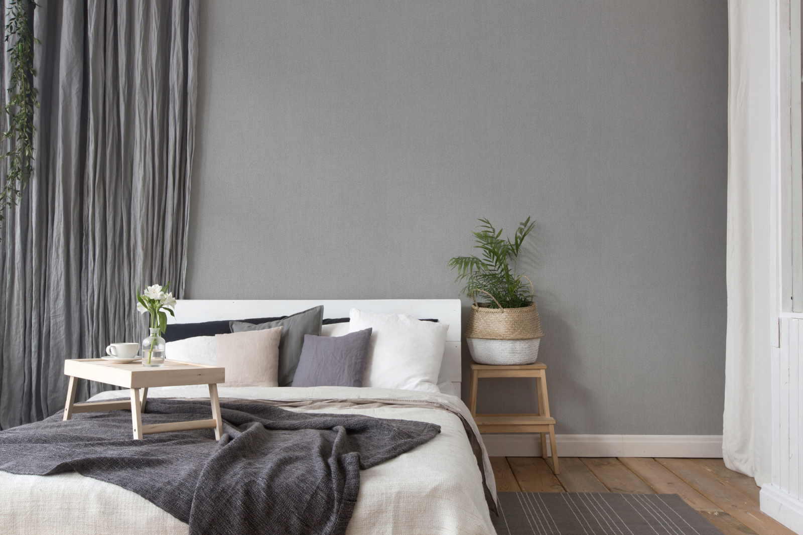 A.S. Creation Vliestapete HYGGE - grau - 10 Meter