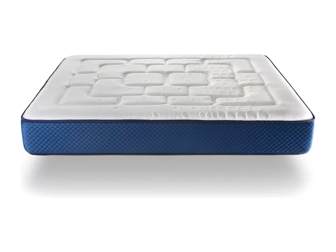 Matelas 90X190 COLUMBATEX Épaisseur 25 CM Mousse HR et Látex,Ferme, 2 Face été/hiver