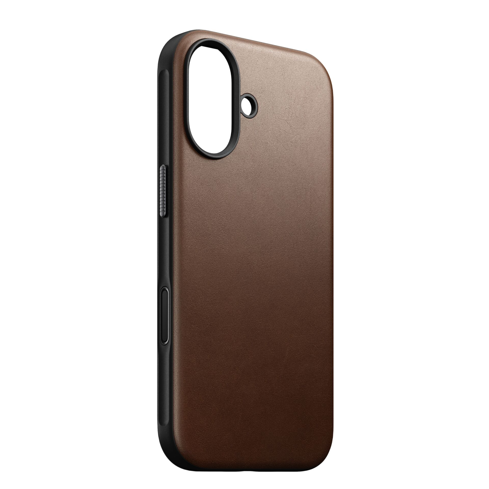 iPhone 17 MagSafe Echtleder Hülle Modern Leather Case (NM014346858) - Braun