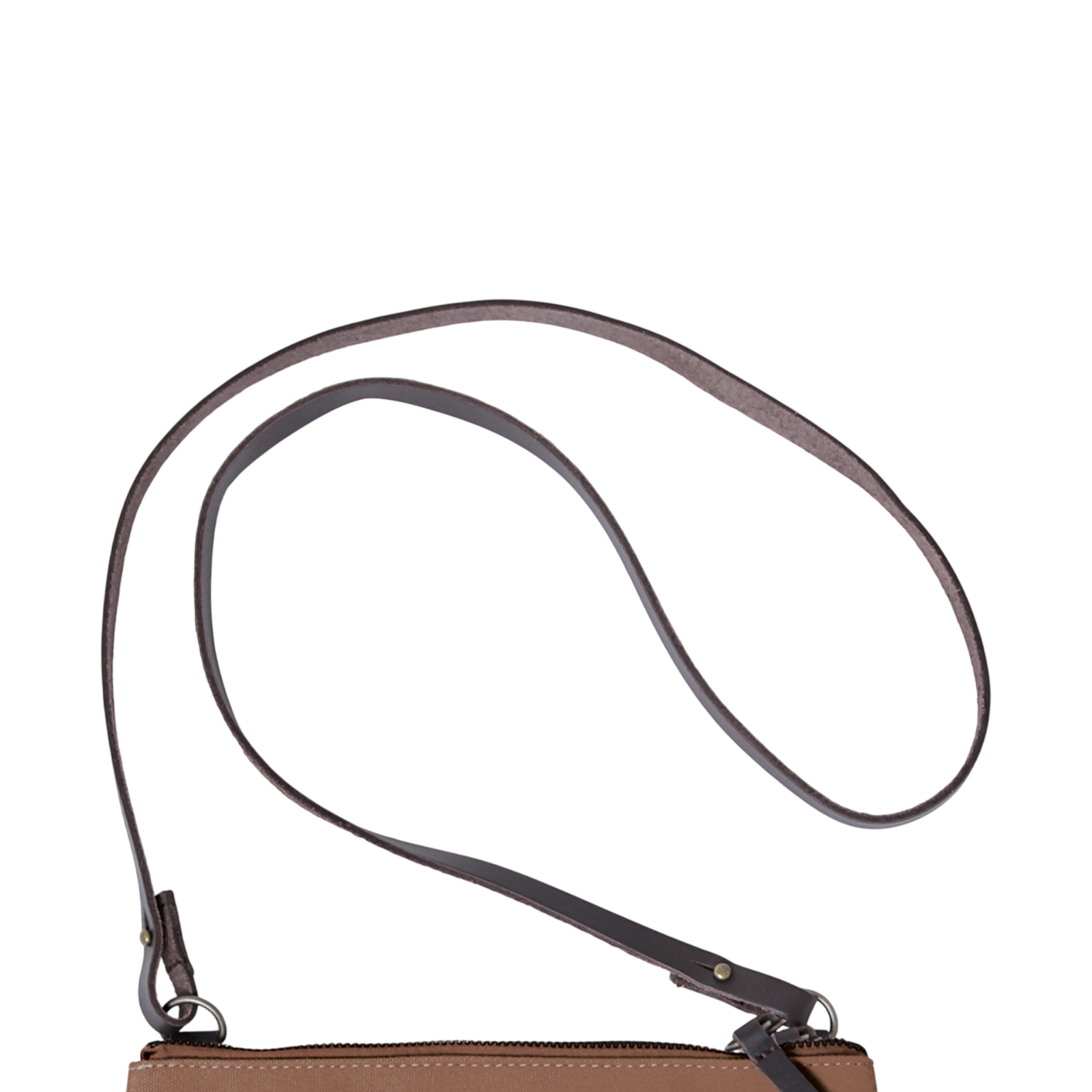 Clutch Charlie Mahagoni, Leder Braun