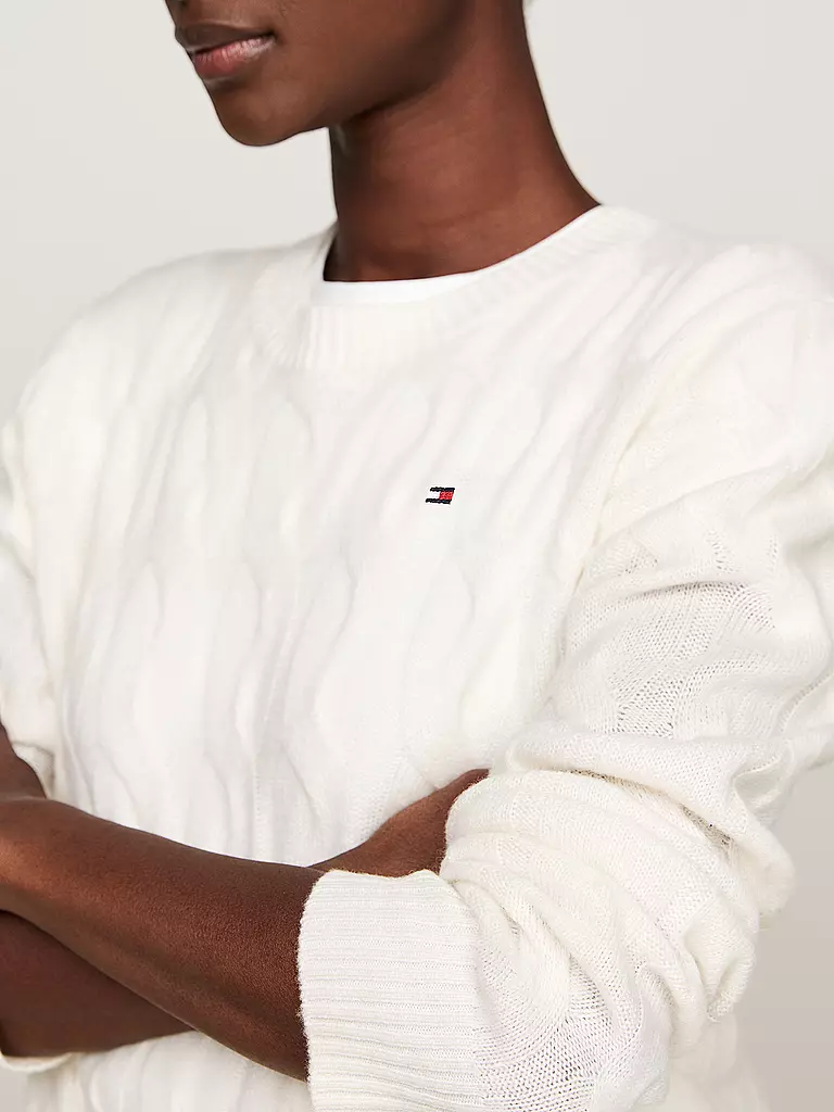 TOMMY HILFIGER Pullover weiss