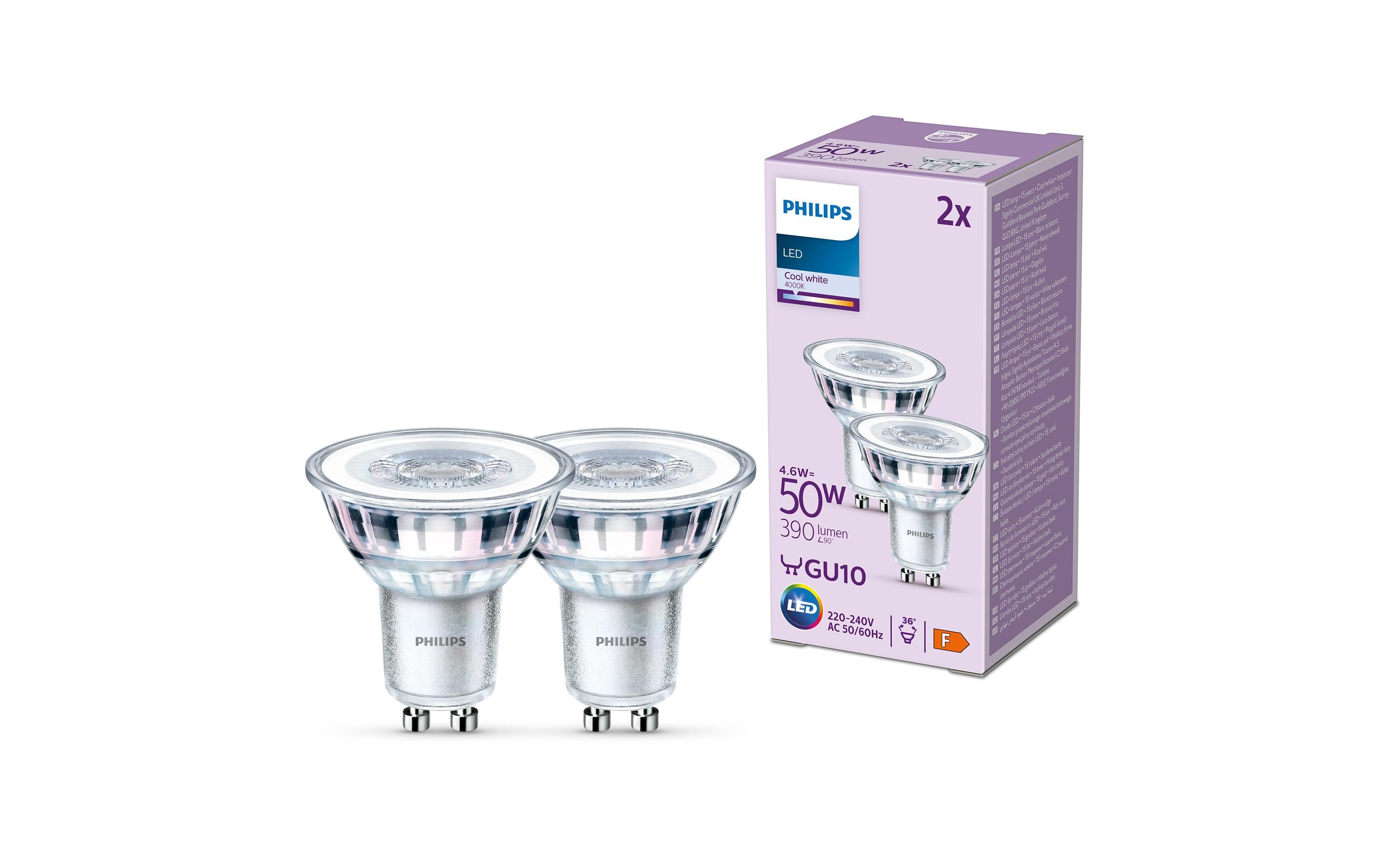 Lampe LEDClassic 50W GU10 CW 36D ND 2CT/8 EC NeutralweissClassic LED GU10 Lampe