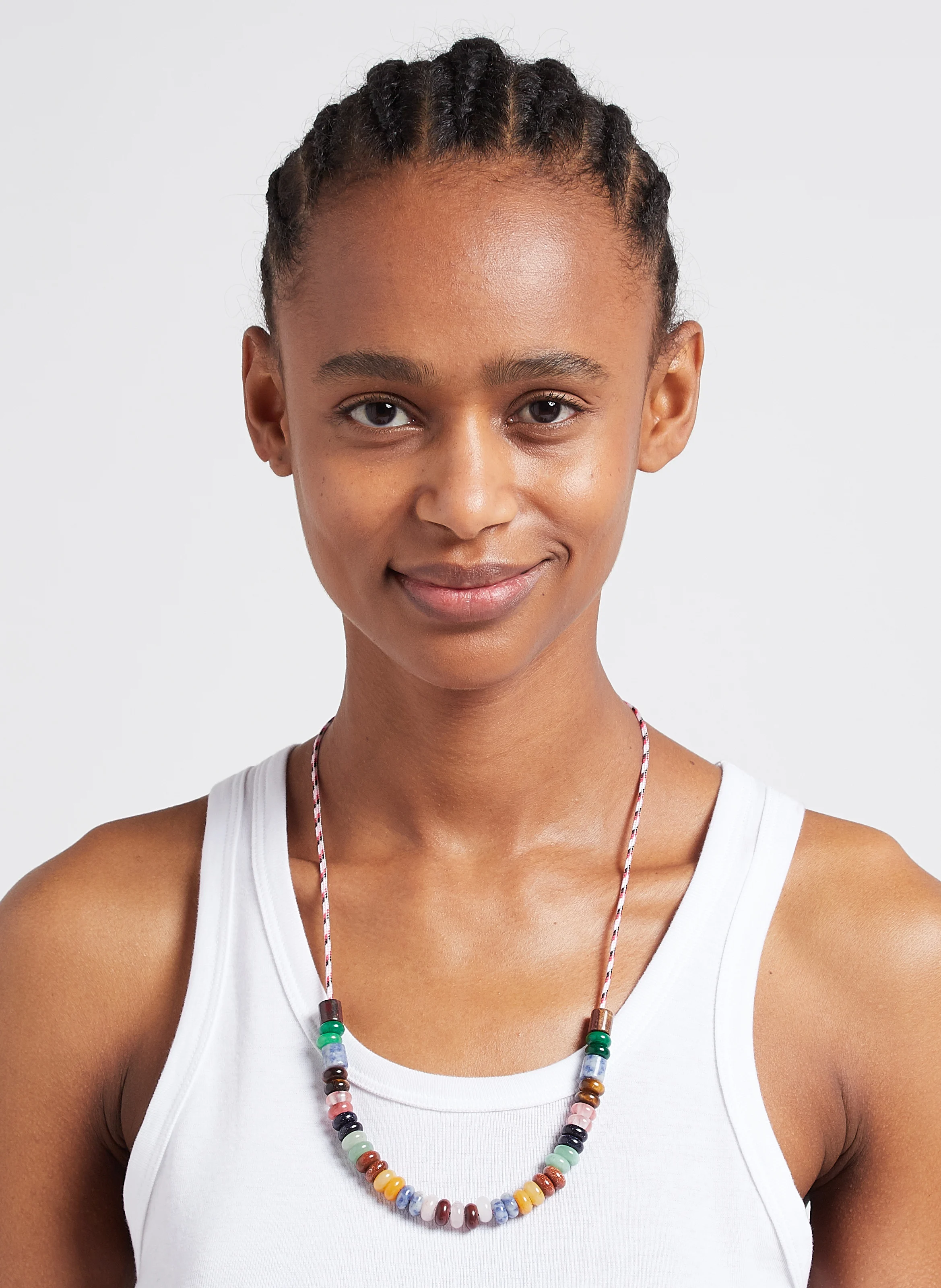 MAXICOOL - Collier cordon ajustable avec perles| Multicolore