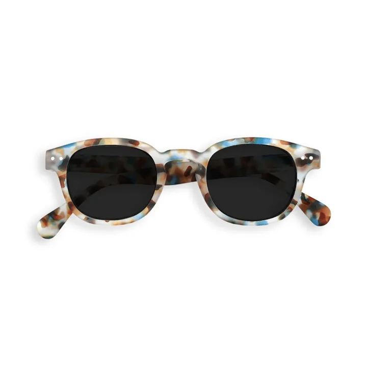 IZIPIZI Lunettes de Soleil #C Tortoise - Collection Adulte | Bleu
