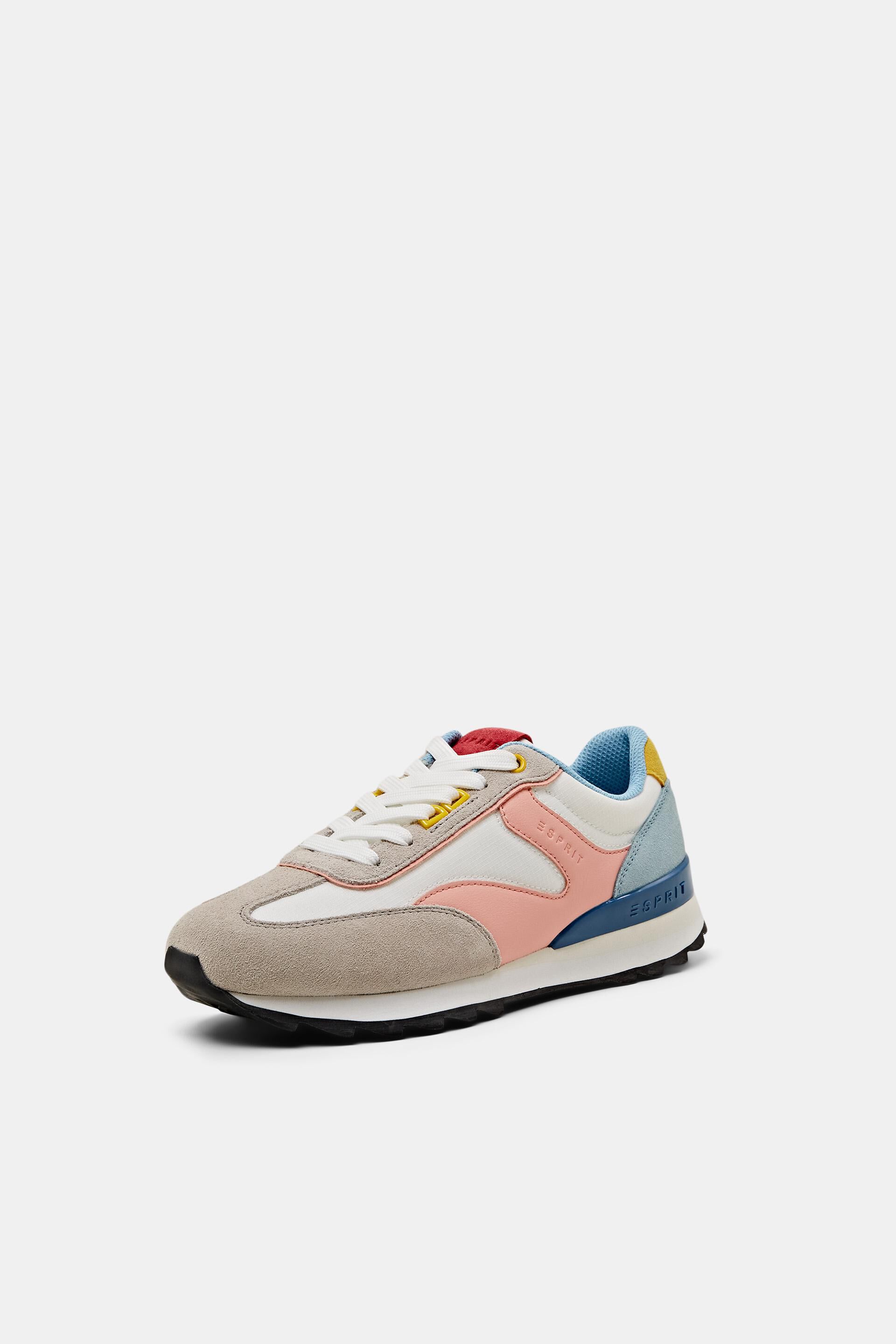 Sneakers multicolores en cuir véritable