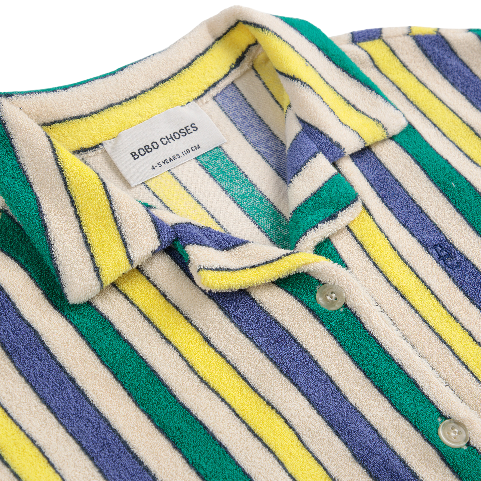 Hemd Multicolor Stripes Terry Offwhite