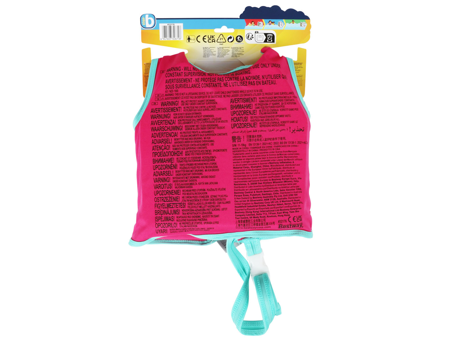 Bestway Kinder-Schwimmweste 11-19kg Pink