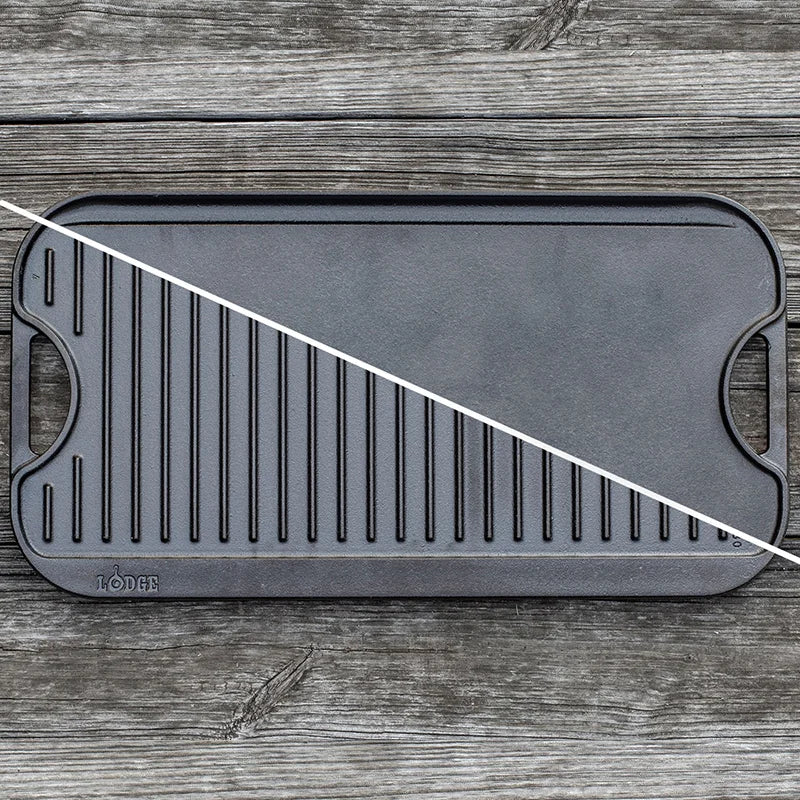Lodge Reversibel Bak- en Grillplaat dubbelzijdig 51 x 27