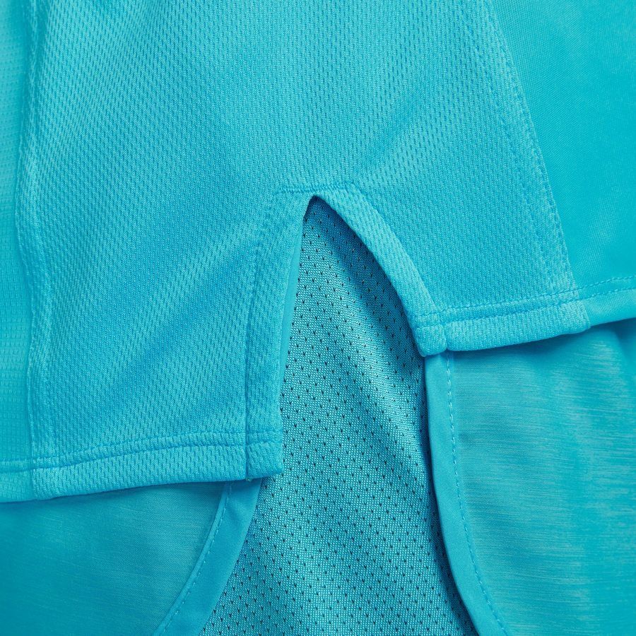Nike T-shirt Running Dri-FIT Race - Bleu/Argenté Femme