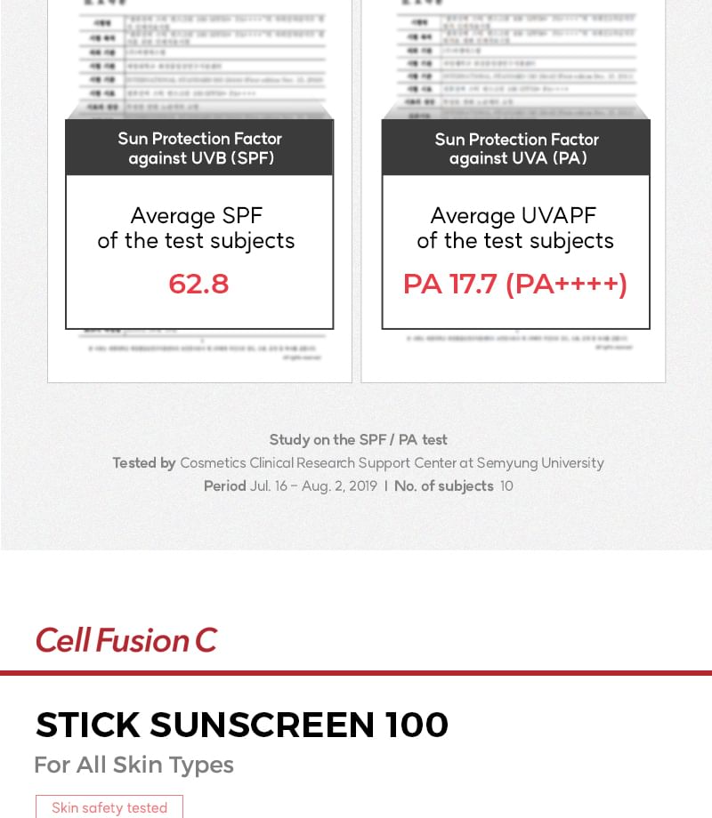 Cell Fusion C - Stick Zonnebrandcrème 100