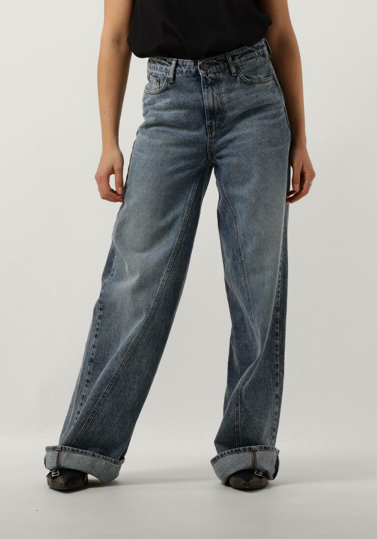 CO\\'COUTURE donkerblauwe co'couture wide jeans vika wide seem long jeans