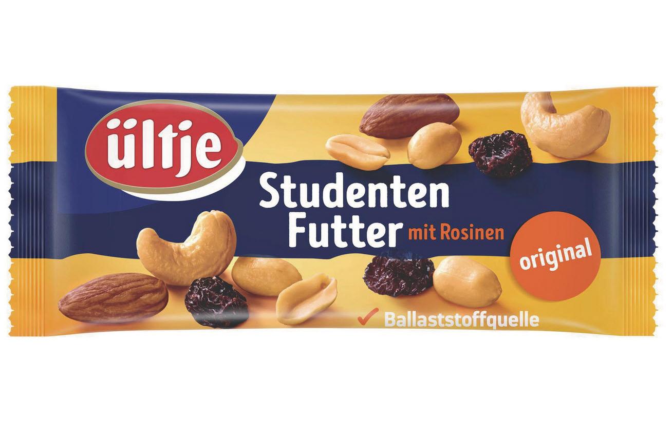 Studentenfutter 20 x 50 gHochwertiger Mix aus Nüssen, Mandeln und Rosinen