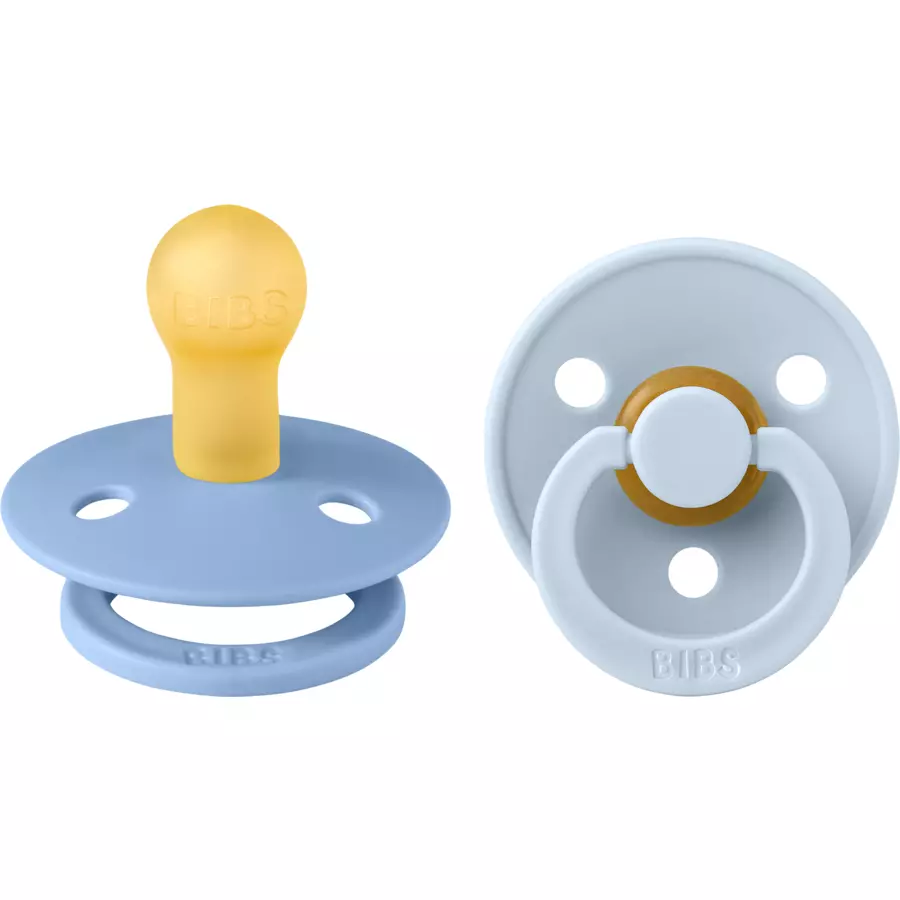 BIBS® Schnuller Colour Sky Blue  Baby Blue 0-6 Monate, 2 Stk.