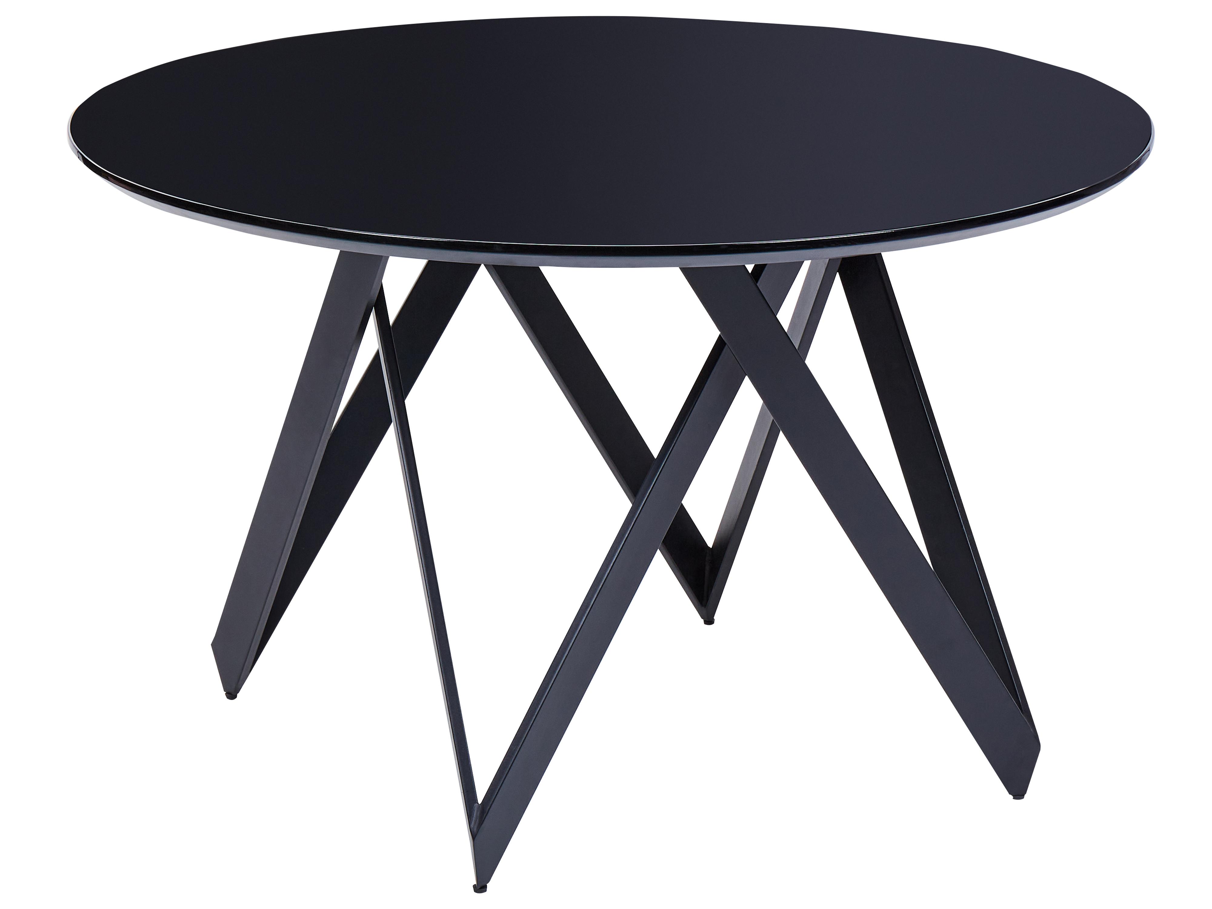 Eettafel OXHILL Zwart 120 cm 120 cm