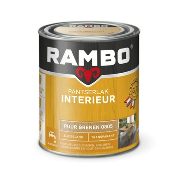 Rambo pantserlak interieur transparant zijdeglans puur grenen 750 ml