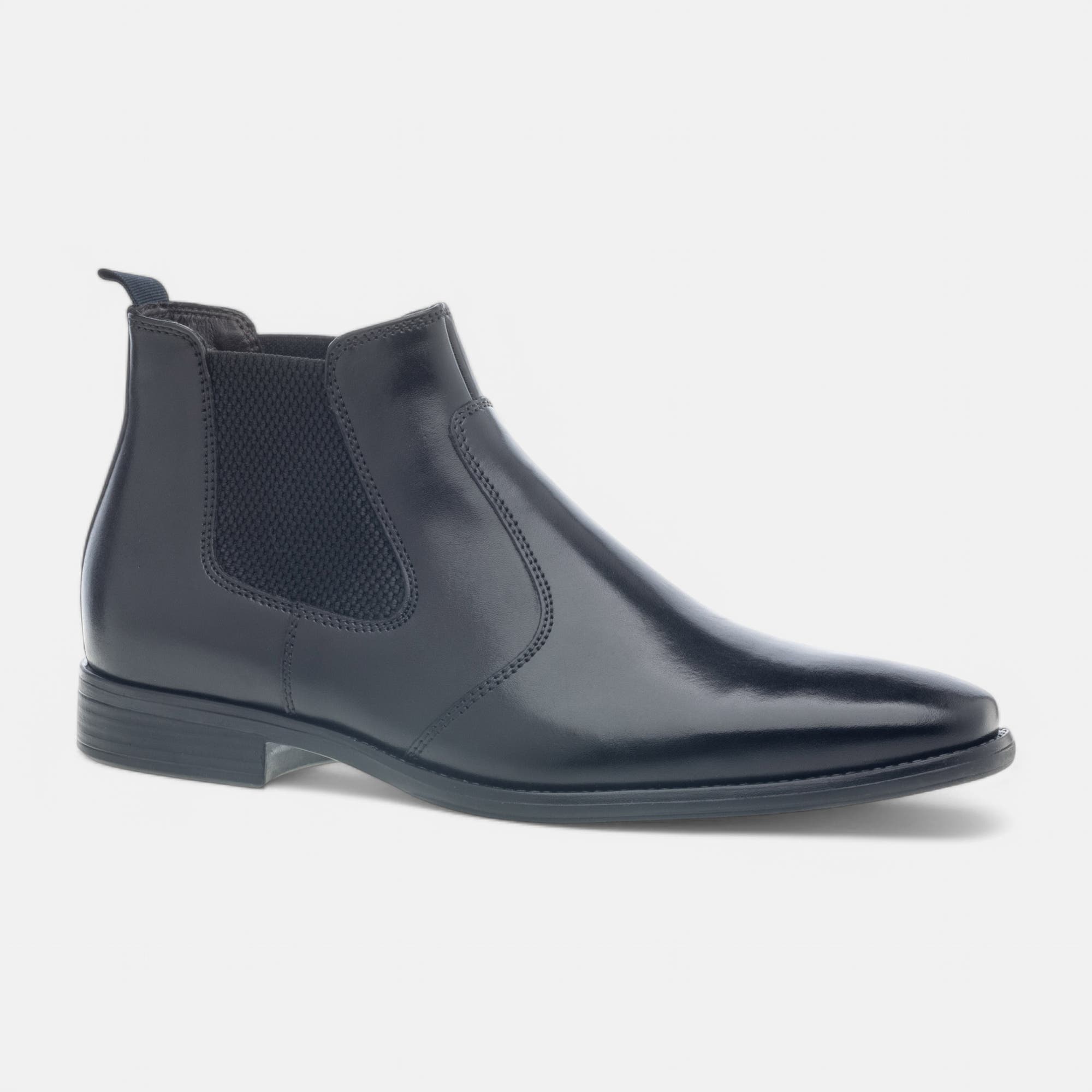 Boots chelsea Homme en cuir noir