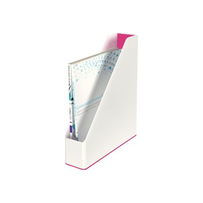 Leitz WOW - Porte-revues blanc/rose