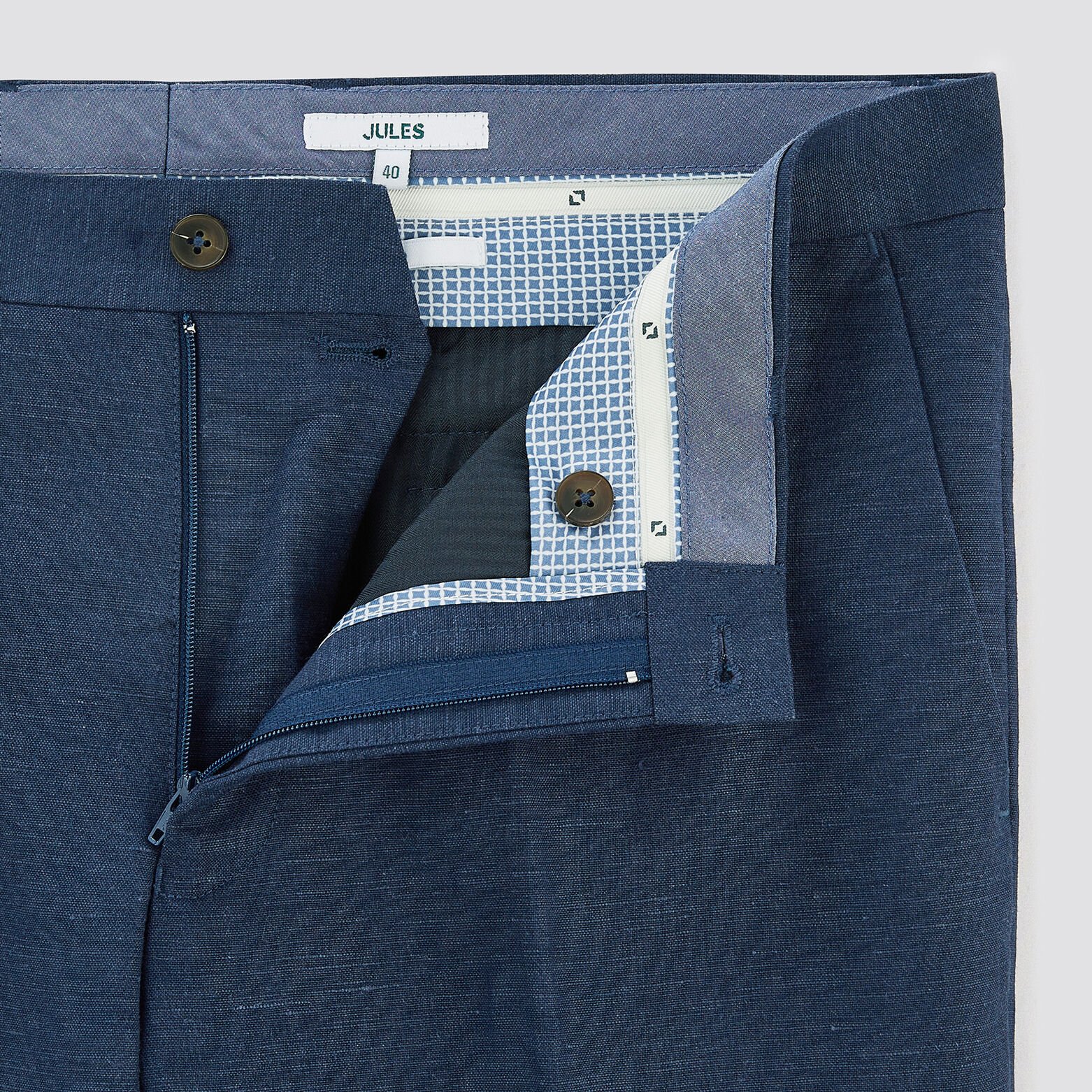 Pantalon de costume slim Bleu