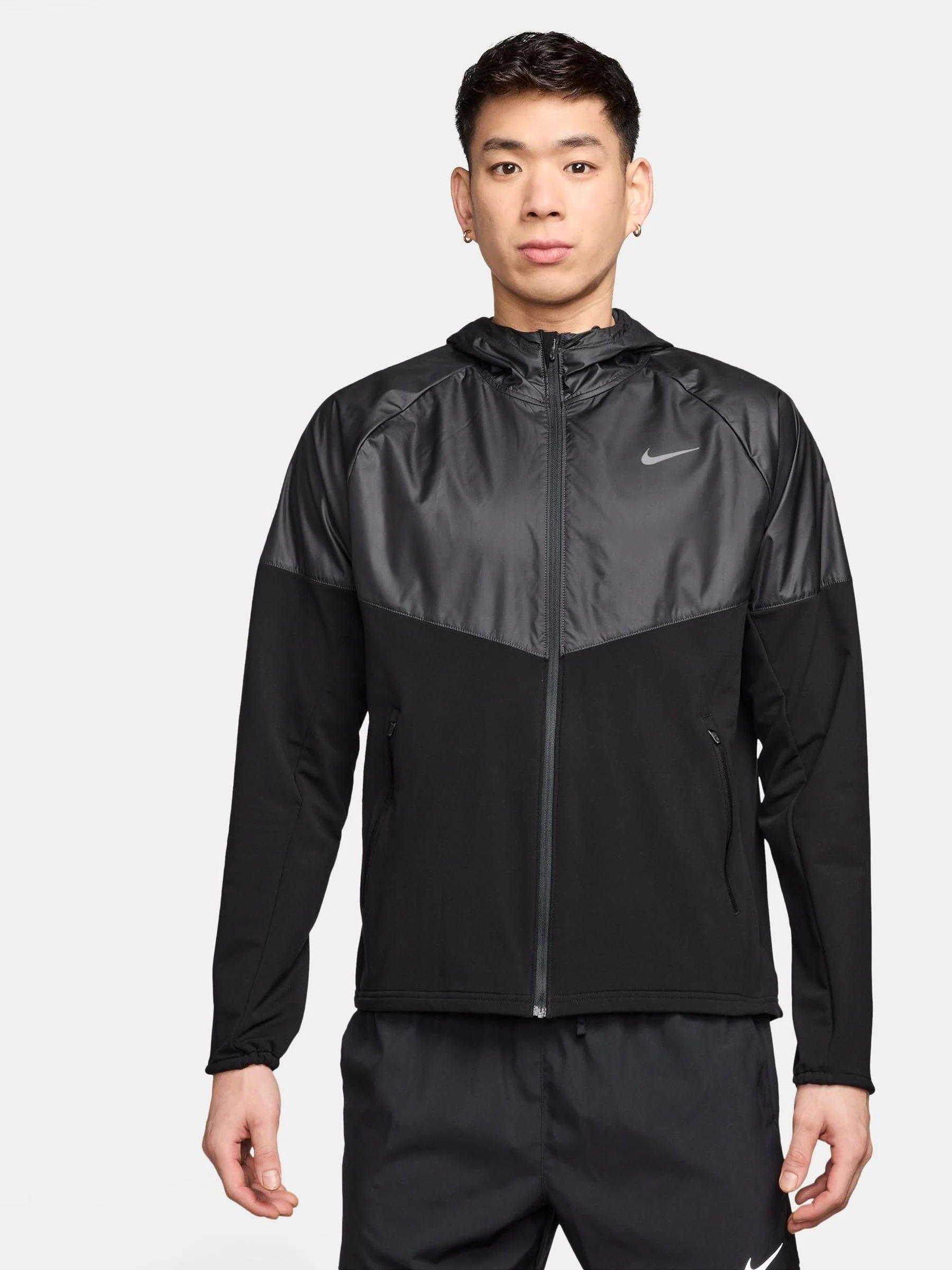 Zwart - Nike Therma-FIT Miler Repel Winterized Running Jacket