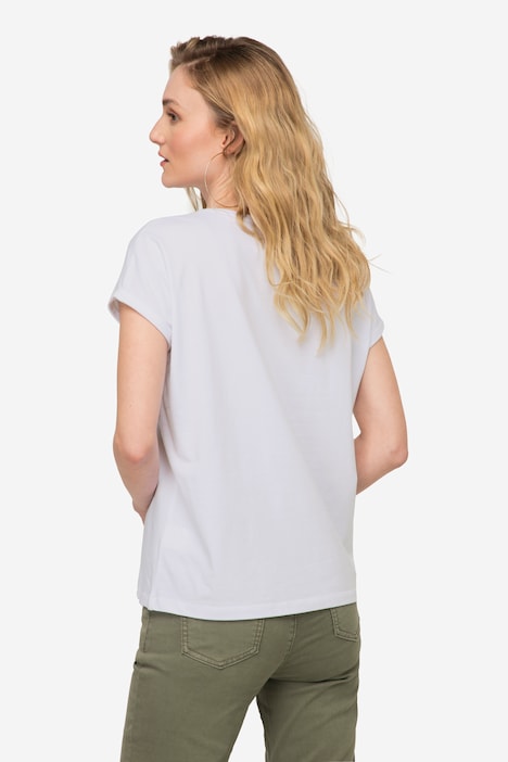 T-Shirt, oversized, Frauen Motiv, Rundhals