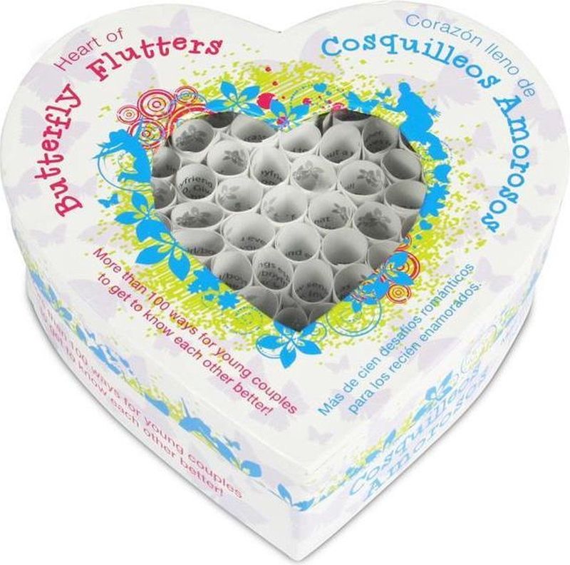 Heart of Butterfly Flutters - Seksspelletjes - Hartvormige Doos - Meer dan 100 Scrolls