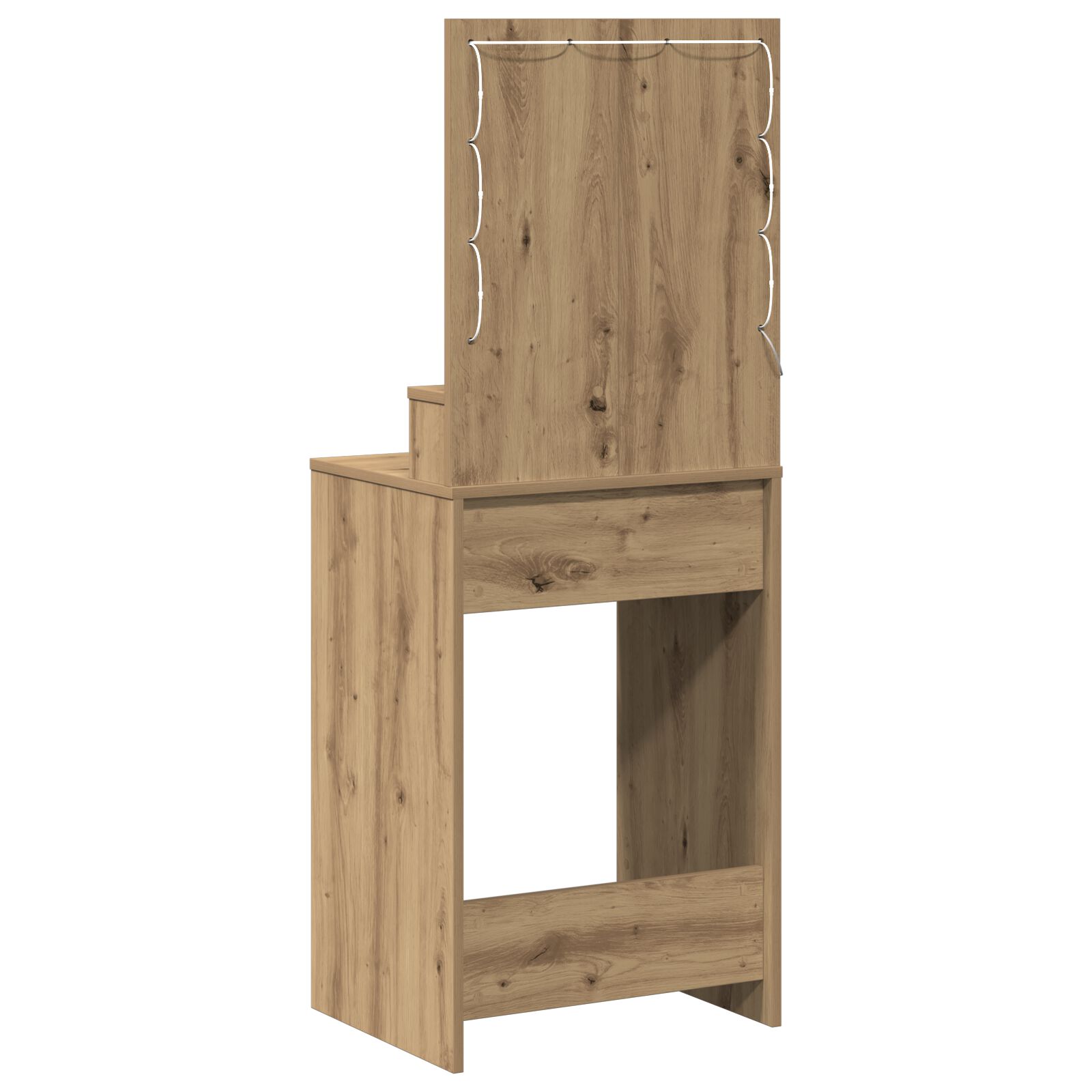 vidaXL Artisan kaptafel eiken 50 x 41 x 135 cm Materiaal hout