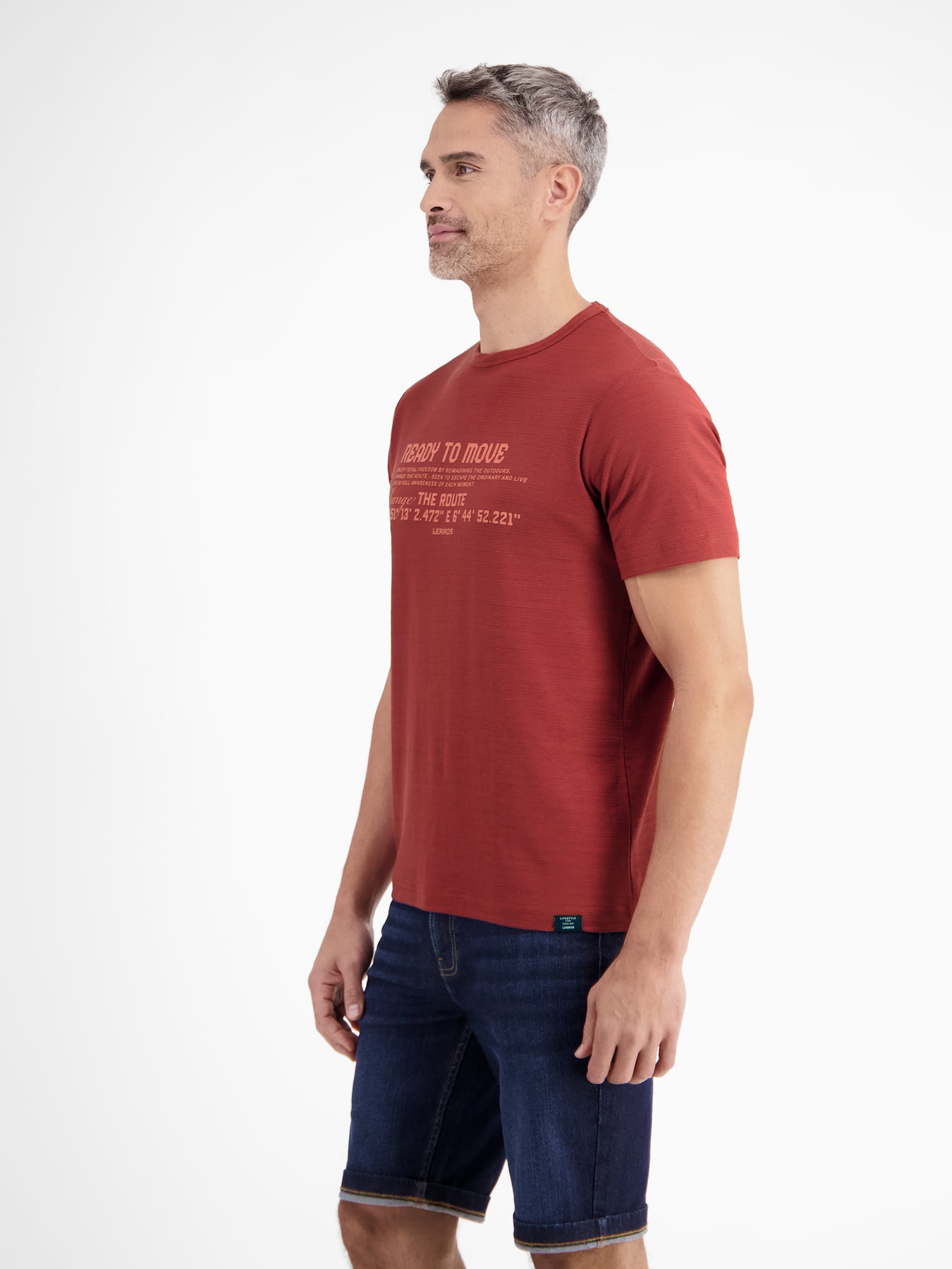 T-Shirt in Strukturqualität