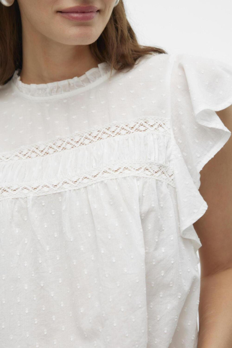 Vero Moda ecru dames t-shirt