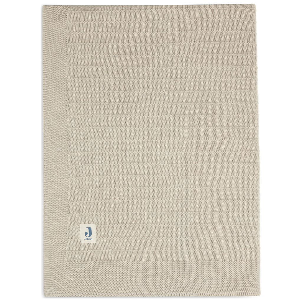 JolleinJollein   Decke Knit GOTS pure knit nougat 100x150 cm