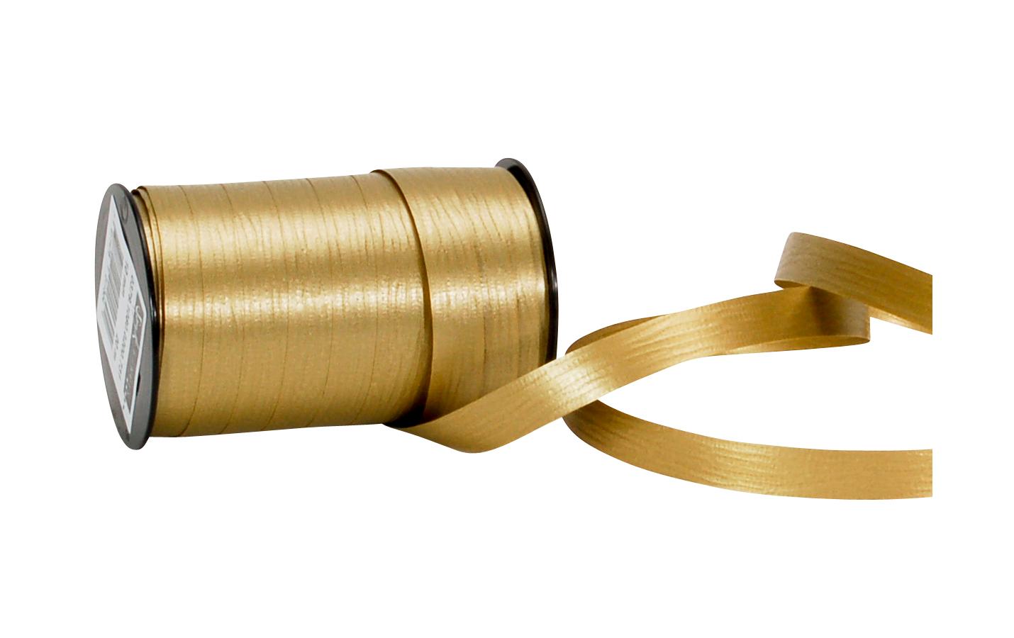 Geschenkband Poly Matt 10 mm x 20 m, GoldKräuselband für Geschenke