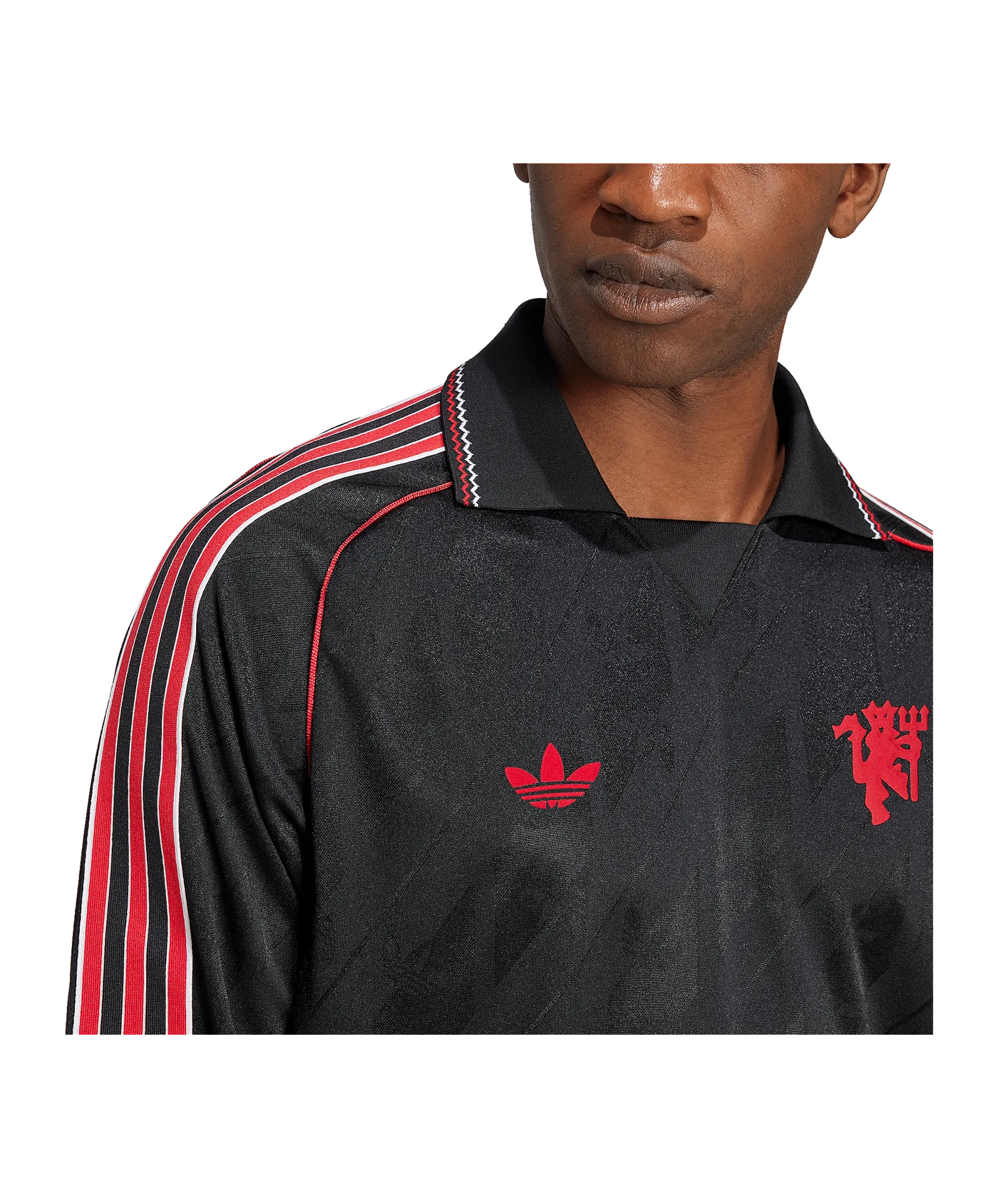 adidas Originals Manchester United Langarm Trikot Schwarz