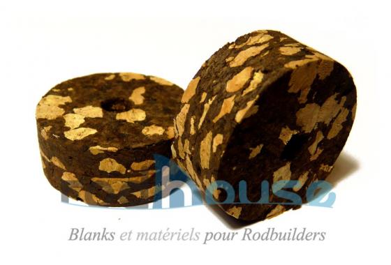 Cork Disc Burl Mix Black vendu à l'unité