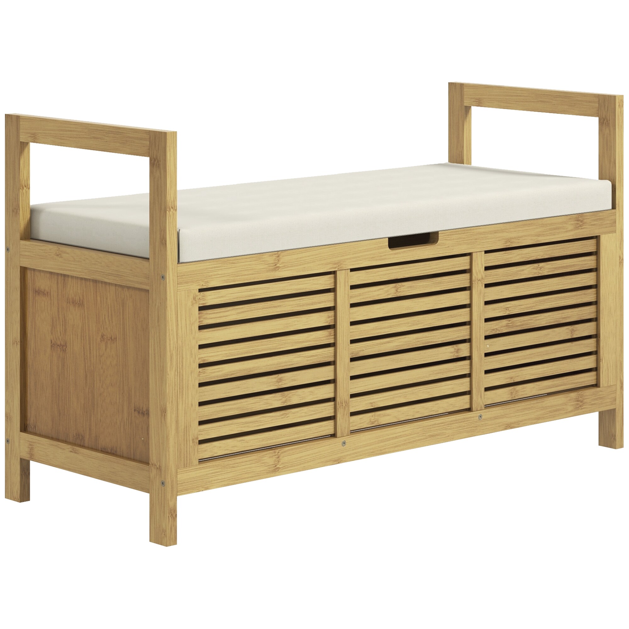 HOMCOM Schuhregal mit Stauraum natur 100L x 40B x 60Hcm