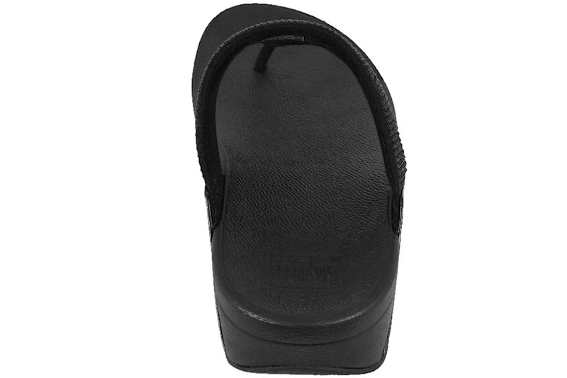 FITFLOP™ LULU CRYSTAL EMBELLISHED TOE-POST SANDALS BLACK