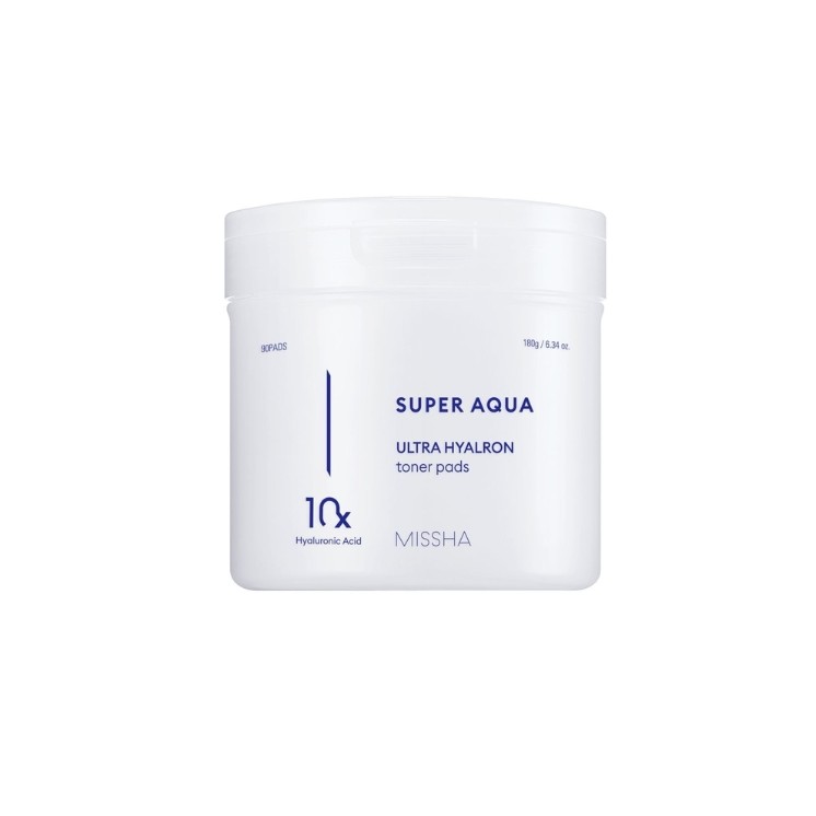 Missha Super Aqua Ultra Hyalron Toning Face Pads 90 Stück