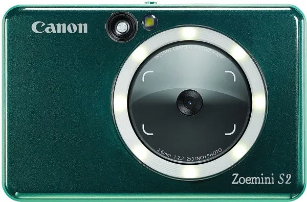Canon Zoemini S2 - Digitalkamera - kompakt med hurtigfotoprinter - 8.0 MP - Bluetooth, NFC - blågrøn